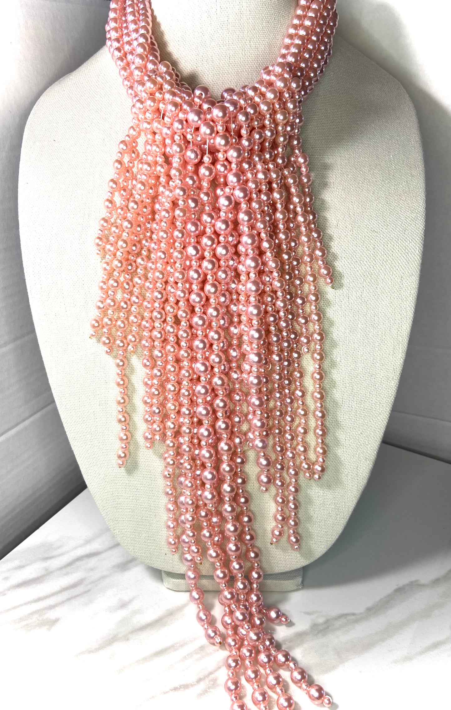 Pink Beaded Necklace
