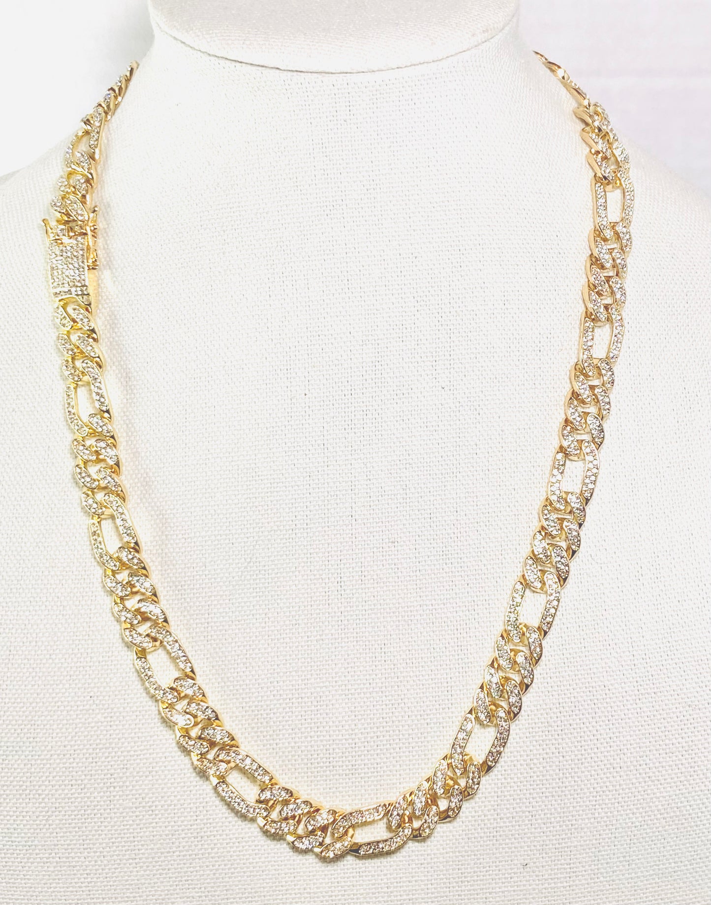 Men’s Gold-Plated Chain with Bling