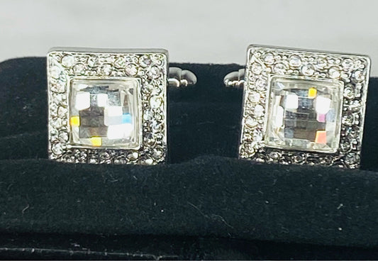 Men’s Rhinestone Cuff Links